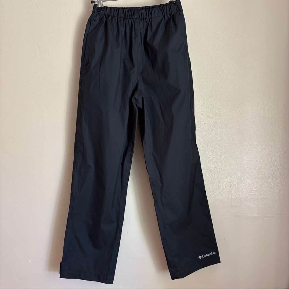 Columbia Kids' Black Rain Pants 10-12